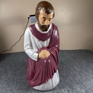 Vintage Blow Mold General Foam Plastics Joseph From Nativity ~ Christmas 27”